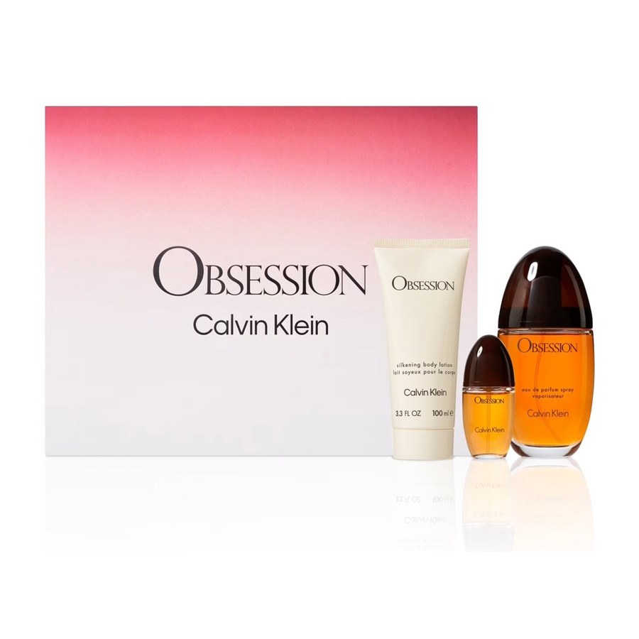 Calvin Klein Obsession EDP 3.3oz — Set 3 món (nước hoa + mini + lotion)