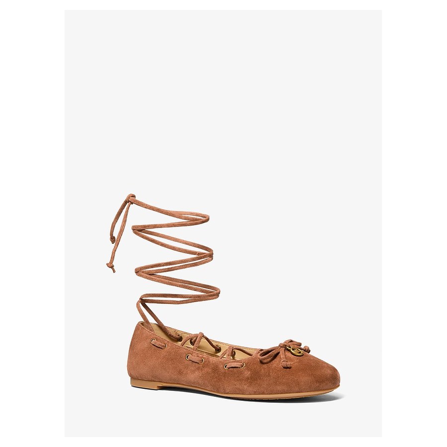 Michael Kors Shae Flex Suede Ballet Flat